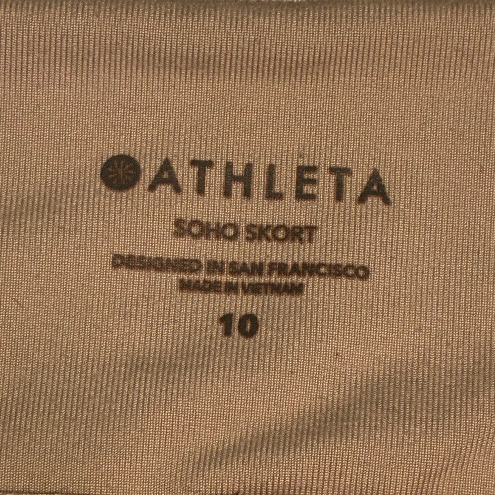 Athleta Soho Skort Size 10 Beige Active Golf Tennis Hiking Skort Womens - Picture 2 of 8